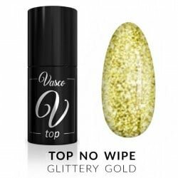 Vasco Gel Polish Top glittery gold 6ml 