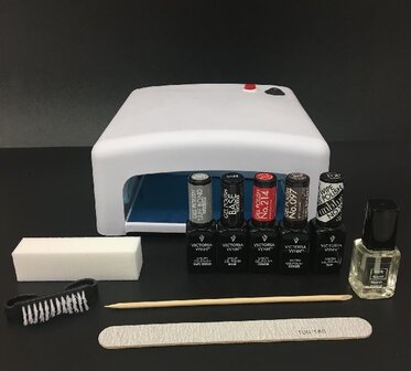 Luxe pakket gelpolish VV met UV lamp