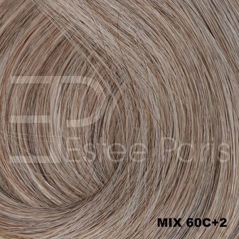 Weft Estee Paris Mix 60C+2 - Mix licht ash blond