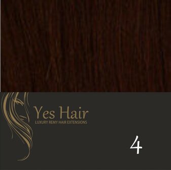 Yes Hair Extensions 30 cm NS kleur 4 Midden Rood Bruin