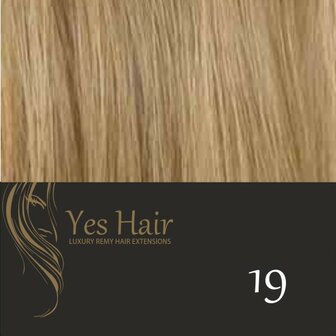 Yes Hair Extensions 30 cm NS kleur 19 Midden Blond