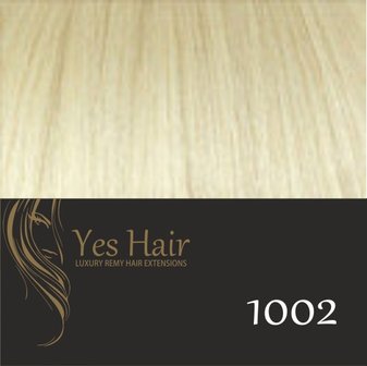 Yes Hair Extensions 42 cm NS kleur 1002 Zeer Licht Blond