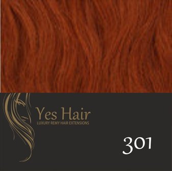 Yes Hair Extensions 52 cm NS kleur 301 Midden Koper Blond