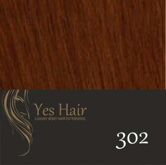 Yes Hair Extensions 52 cm NS kleur 302 Donker Koper Blond