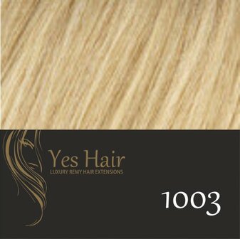 Yes Hair Extensions 52 cm NS kleur 1003 Licht Blond