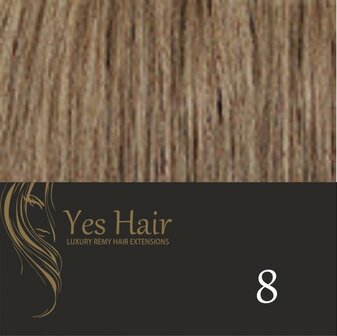 Yes Hair Weft 130 cm breed kleur 8 Donker Blond