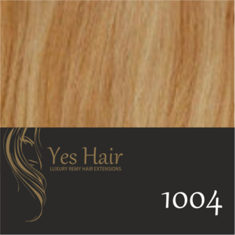 Yes Hair Extensions 42 cm NS kleur 1004 Licht Blond + Warm blonde highlights