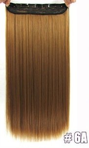 Clip In Hair One Stroke stijl 60 cm #6A